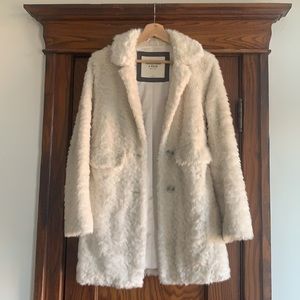 Abercrombie & Fitch faux fur coat